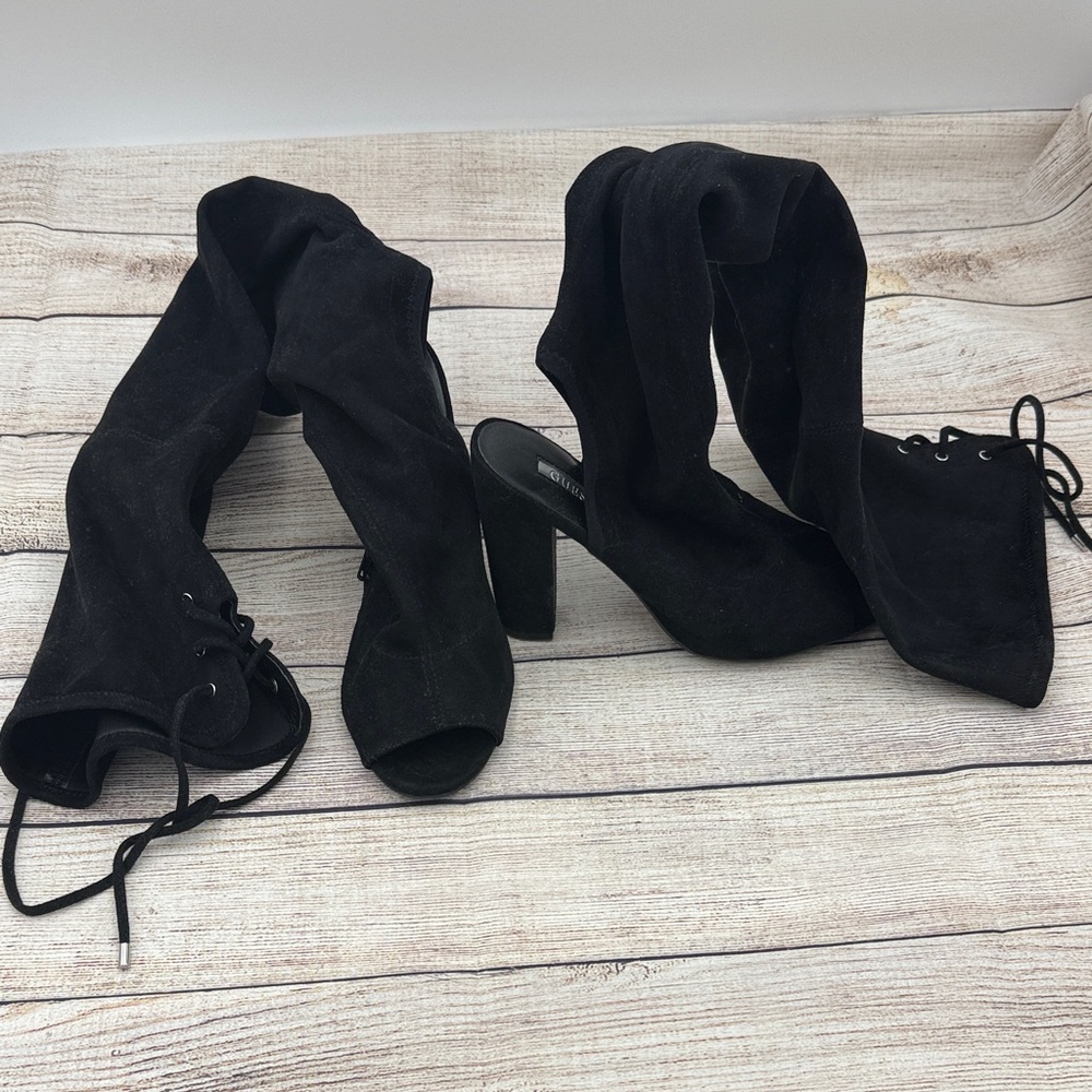 Guess Black Over-the-Knee Boots